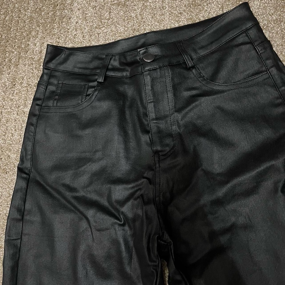 NWOT Black Leather Pants